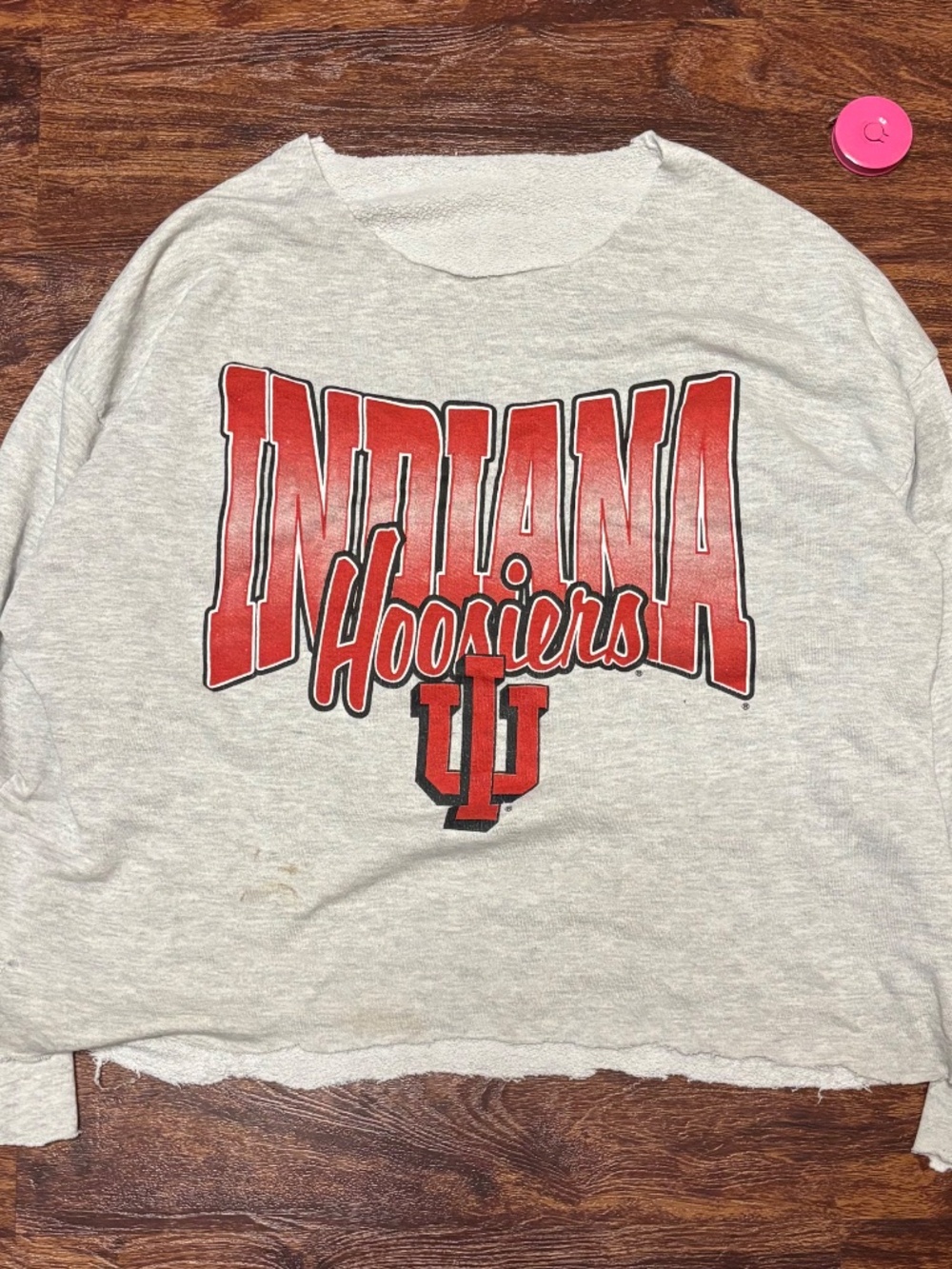 Vintage Indiana University Cropped Sweater